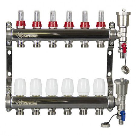 Коллекторная группа ALTSTREAM с расходомерами и воздухоотводчиком