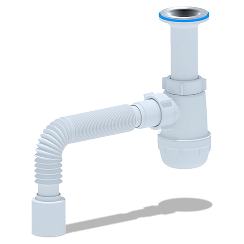 Новый товар «Cифон Ани Грос (под мойку) 1 1/2 дюйма 40 мм с гибкой трубой 40х50 мм»