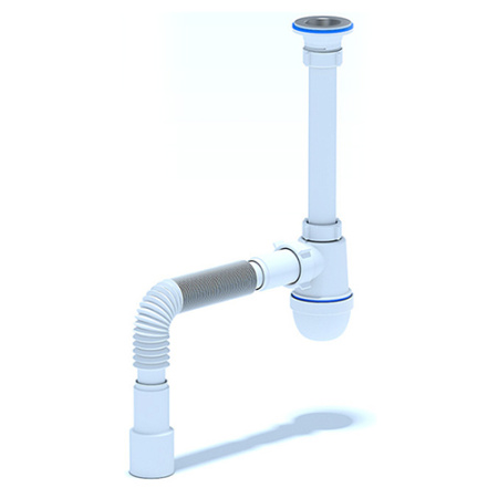 Сифон Ани 1.1/4"* 40 с универсальной гибкой трубой 40*40х50