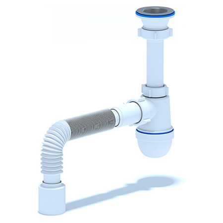 Сифон Ани 1.1/2"* 40 с гибкой трубой 40х50 L=80см