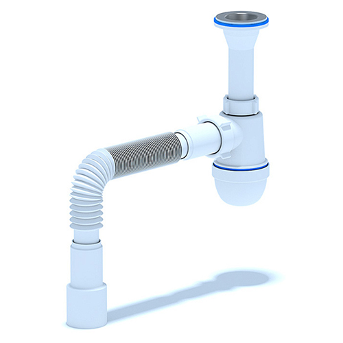 Новый товар «Сифон Ани (под раковину) 1 1/4 дюйма 40 мм с гибкой трубой 40х40/50 мм»