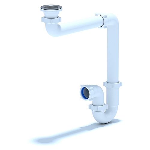 Новый товар «Сифон Ани (под мойку) 1 1/2 дюйма 40 мм прямоточный смещенный»