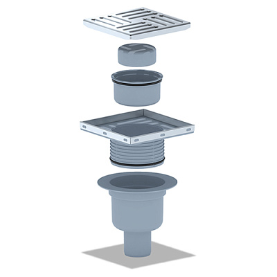 Трап АНИ Пласт вертикальный регулируемый1